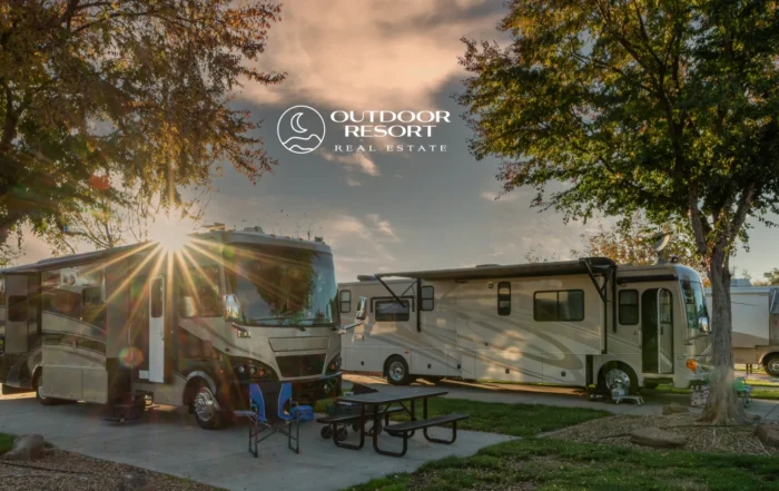 RV lot investment at Outdoor Resort Real Estate with luxury RV sites and resort amenities