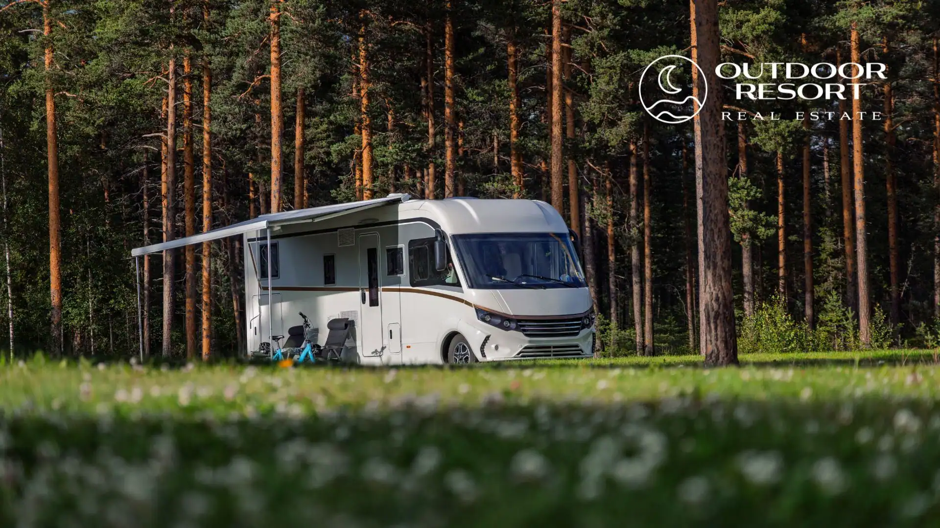Flexible outdoor resort investments with RV lot in wooded setting